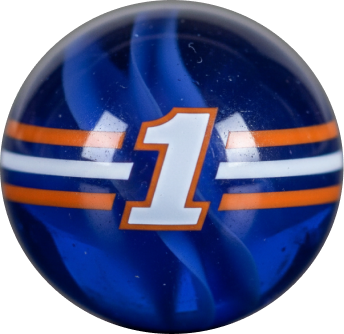 Upper left floating marble